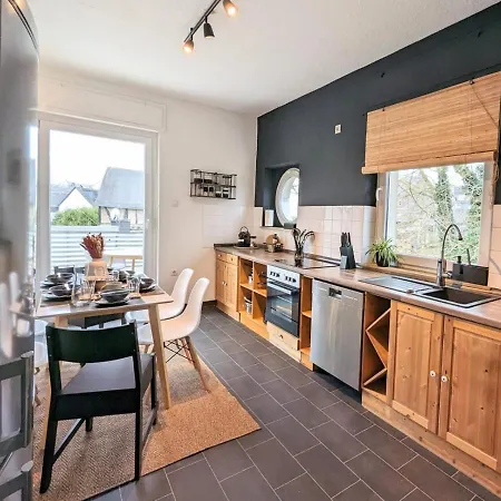 Ddhomes 4 Raum 7 Betten Mit Terrasse Naehe Am Rhein شقة